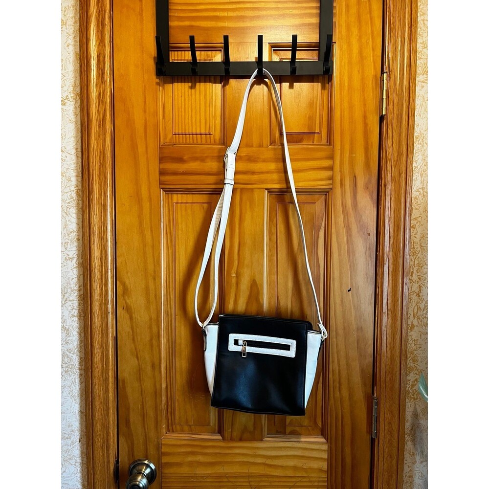 Black and White TravelSmith RFID Security Cross Body